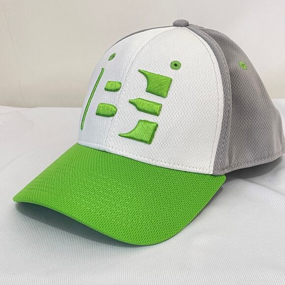 Pukka Baseball Hat Mens L XL Elastic Comfort Band Green White Gray Colorblock - Picture 9 of 12